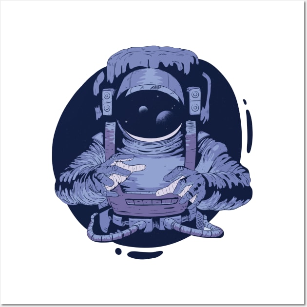 Space Walk  Astronaut Wall Art by LAPublicTees